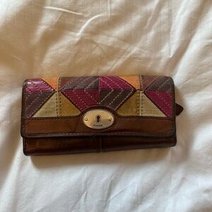 Fossil Women's Geometric Flap Wallet